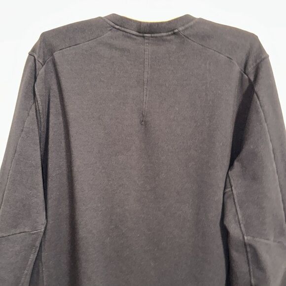 lululemon L Men’s Black Crew Pullover Athletic Sweatshirt - Picture 4 of 13